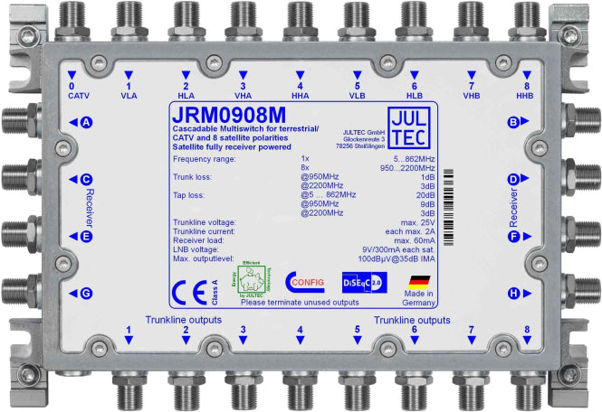 Jultec Multischalter JRM0908M 9 auf 8 Kaskade