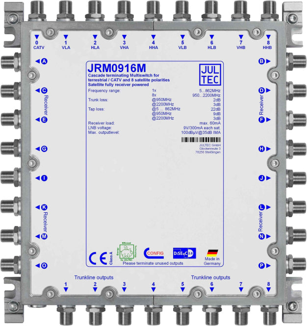 Jultec Multischalter JRM0916M 9 auf 16 Kaskade