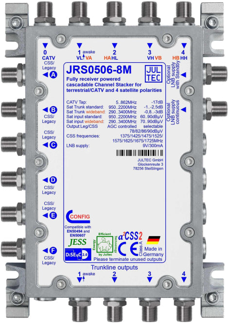 Jultec Einkabelmultischalter JRS0506-8M 5 auf 6/8UB