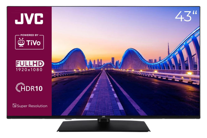 JVC LT-43VF5355 LED-TV TIVO FHD,Multituner,Smart,HDR10,Mittelfuß