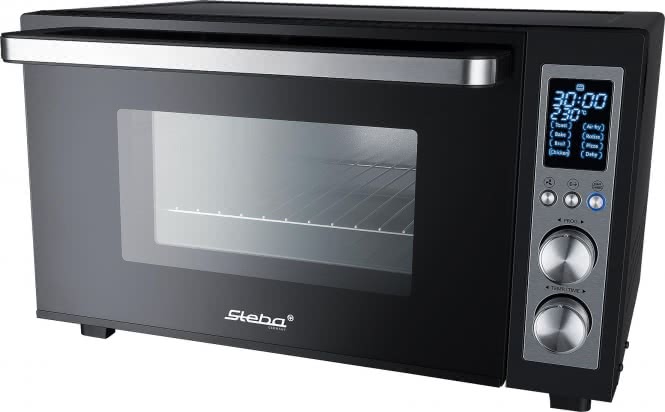 Steba KB E300 Kleinbackofen 1500W 30L Timer Drehspieß Display sw