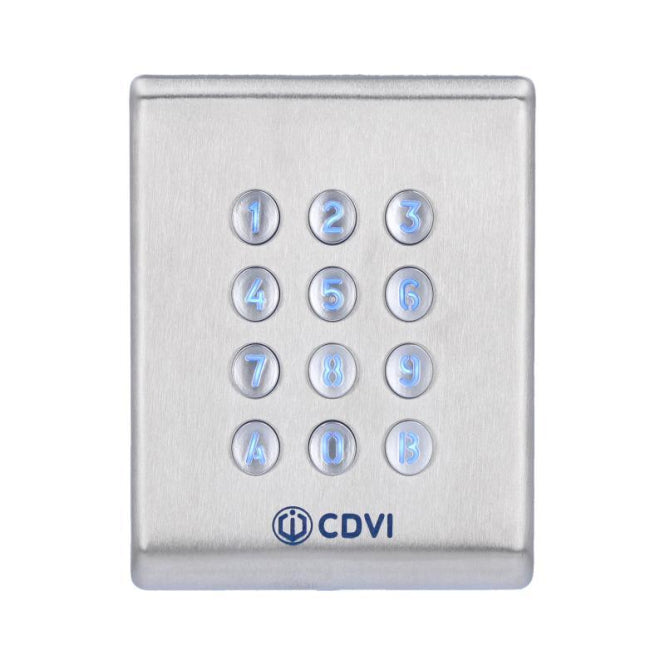 CDVI Edelstahl Codeschloss KCIN-BT Bluetooth mit abgesetzter Elektronik