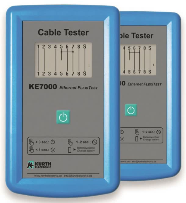 Gossen Kabeltester-Gerätepaar KE7000 2xKE7000 Kabeltester für RJ45/RJ11