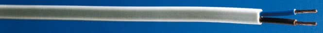H03VVH2-F 2x0,75 weiss Ring 100m Geräteanschlussleitung flach PVC