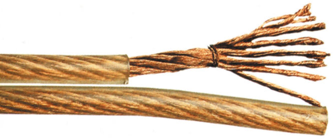 Lautsprecherleitung 2x2,5 Trommel 100m transparent flexibel 0,20