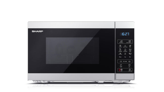 Sharp YC-MG02E-S inox Mikrowelle 800W 20L 11St.Grill 1000W 8Prg