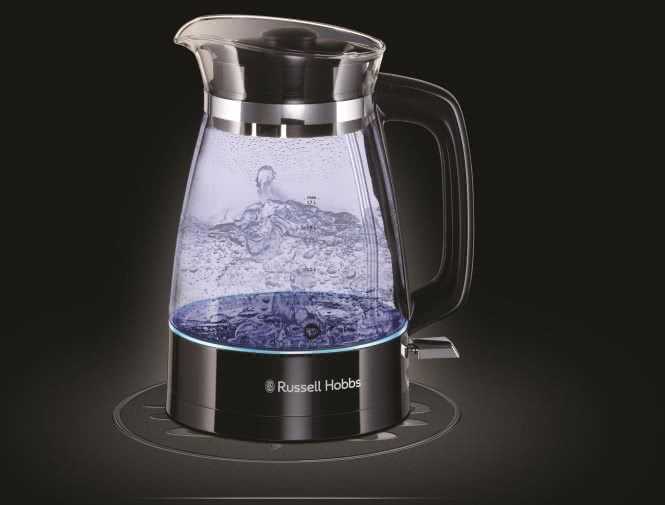 Russel Hobbs Classic Glas Wasserkocher 2400W 1,7L 360°-Sockel sw