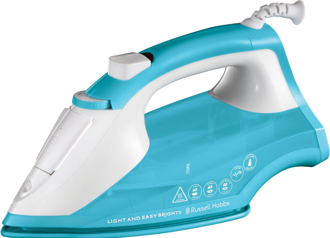 Russel Hobbs Dampfbügeleisen Light&Easy Pro 2400W Easy Brights Aqua