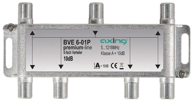 AXING 6fach Verteiler BF1 BVE 6-01P 5-1218MHz brummentkoppelt Kl.A+ Vodafone