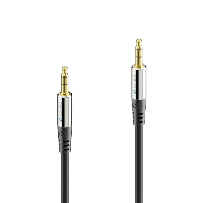 Sonero Premium Audio-Kabel S-AC500-100 3,5mm Klinke,Aluminiumstecker,10m