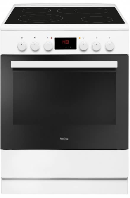 Amica SHC 913001 W ws Standherd 60cm Ceran A 65L 9Heizarten Versenkknebel