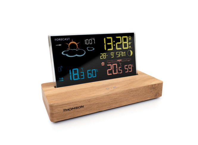 Thomson CT610 sw Design-Wetterstation Thermo-/Hygrometer,Uhrzeit,Kalender
