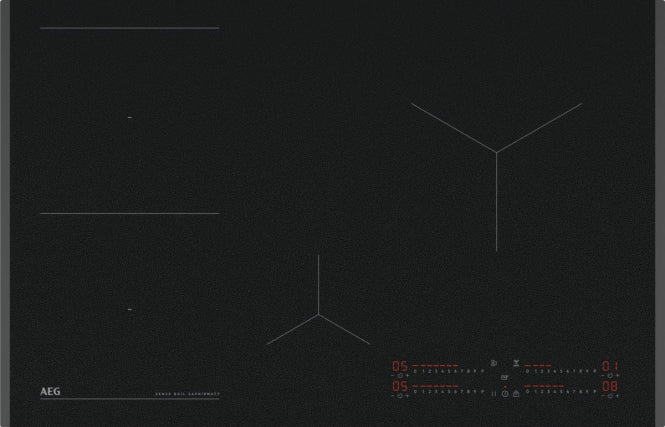 AEG TII84B10FZ EB-Kochfeld Induktion 80cm autark Facette 75X49cm saphirmatt