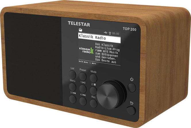 TELESTAR TOP 200 Holz Digitalradio Mono Internet/DAB+/UKW,BT,USB