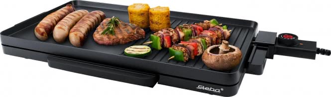 Steba VG 30 Slim BBQ Tischgrill 2000W XL Grillfl.48,5x26cm nur 6cm hoch