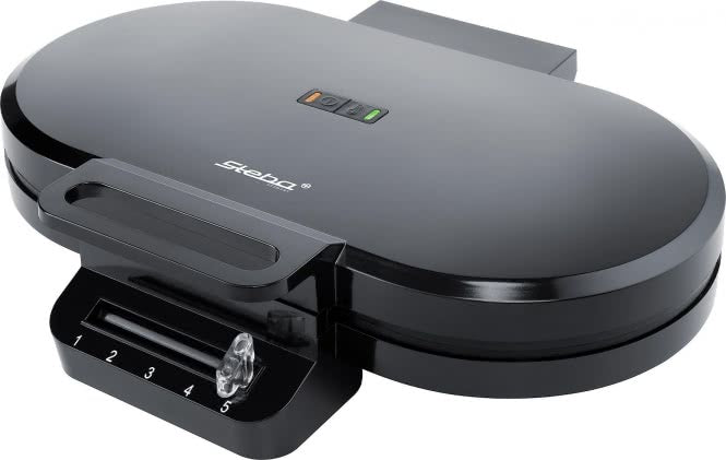 Steba WE 2 Doppel-Waffeleisen 1400W stufenlose Temperatur sw