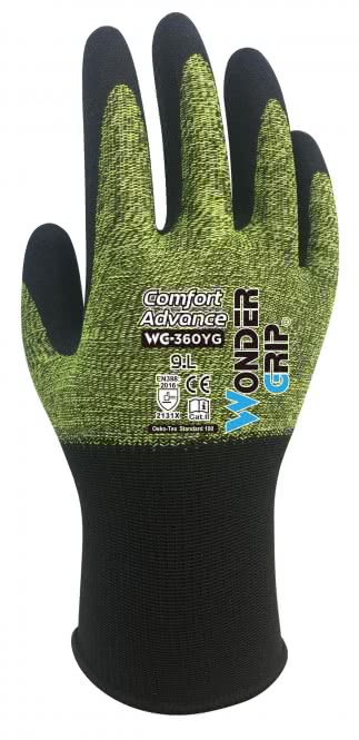 Wonder Grip Comfort Advance WG-360YG XL/10 gelb Retail