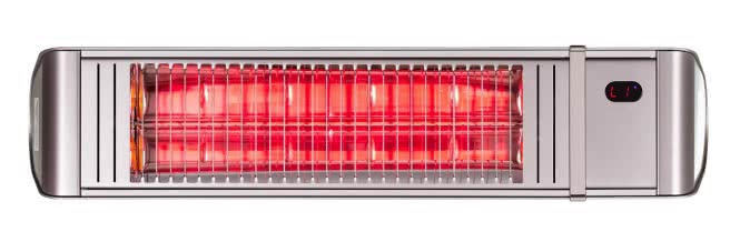 HeizMeister luXusBT Facelift 2kW 3302 dimmbar m.FB oder BT-APP IP65 silbergrau