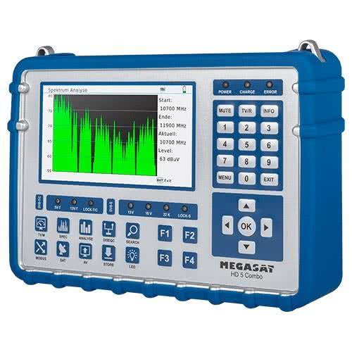 Megasat hd 5 Combo Satmessgerät DVB-S/-S2/-T/-T2/-C,12,7cm Display