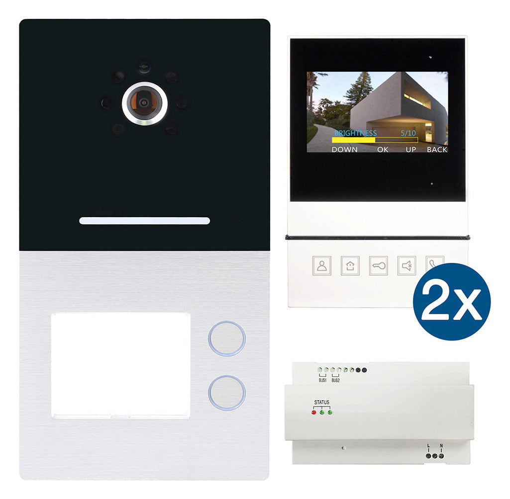 Villa AP Set 2 B m.AS Villa AP Set 2 B AP 2-Familien m.Monitor Basic