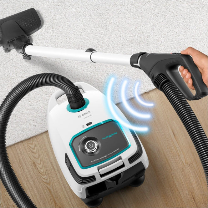 Bosch BGL6HYG1 Bodenstaubsauger Serie 6 ProHygienic, Weiß