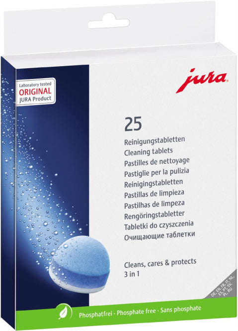 Jura 3-Phasen Reinigungstabletten Dose a 25 Stück 25045