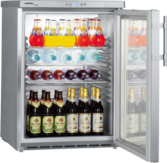 Liebherr FKUv1663-24 Flaschenkühlschrank 148L C 83x60x61,5cm Ed Glastür unterbauf