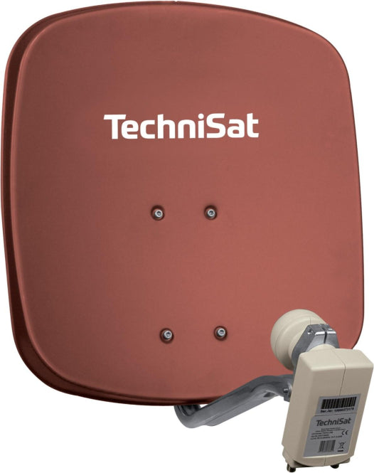 TechniSat DigiDish 45 rot 1445/2882 mit Universal-Twin-LNB