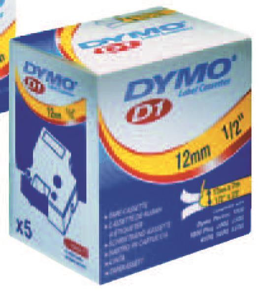 DYMO D1-Schriftband S0720670 9mm x 7m schwarz auf transparent
