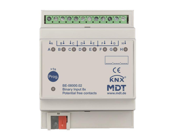 MDT Binäreingang 8-fach 4TE REG Ausführung potentialfrei BE-08000.02