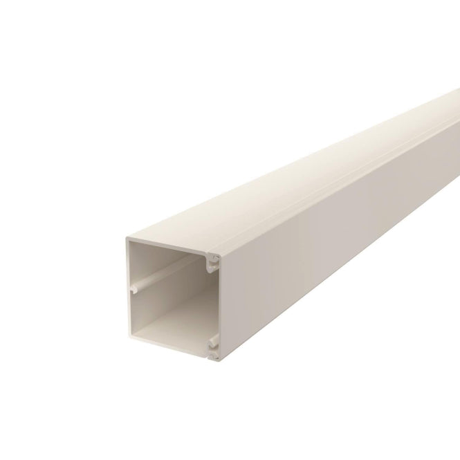OBO WDK60060RW Wand-u.Deckenkanal m.Bodenlochung 60x60x2000 PVC 6191193