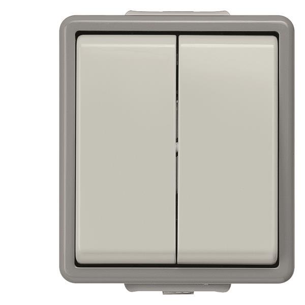 Siemens 5TA4705 DELTA Serienschalter fläche IP44 AP dgr/hgr 10A 250V 66x75mm