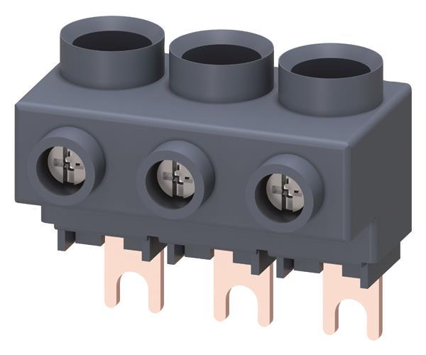 Siemens 3RV29255AB 3Ph.-Einspeiseklemme f.3Ph.-SaS Anschluss v.oben S00/S0