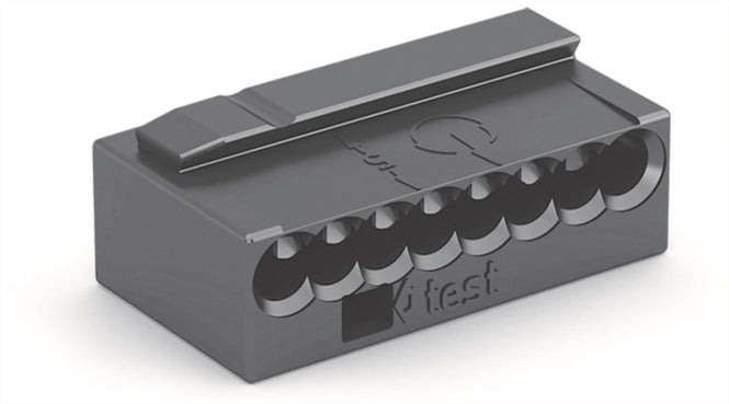 WAGO 243-208 MICRO-Verbindungsdosen- klemme,für eindrähtige Leiter,Ø 0,8 mm