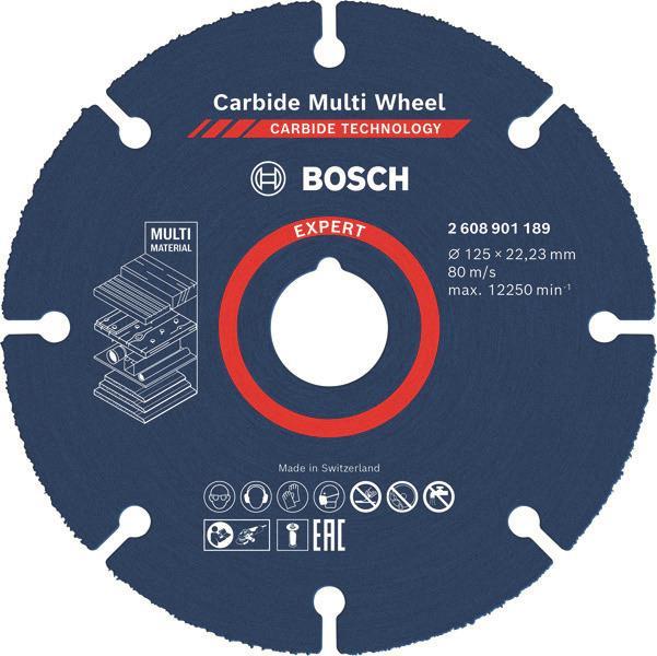 Bosch EXPERT Trennscheibe 125x22.23m Carbide Multiwheel 2608901189