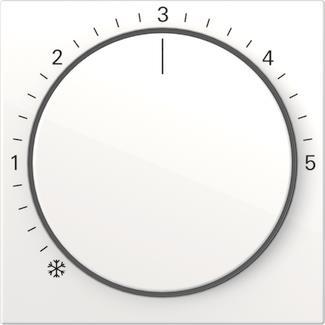 GIRA 270603 Abdeckung Raumtemperatur- regler System 55 Reinweiß glänzend