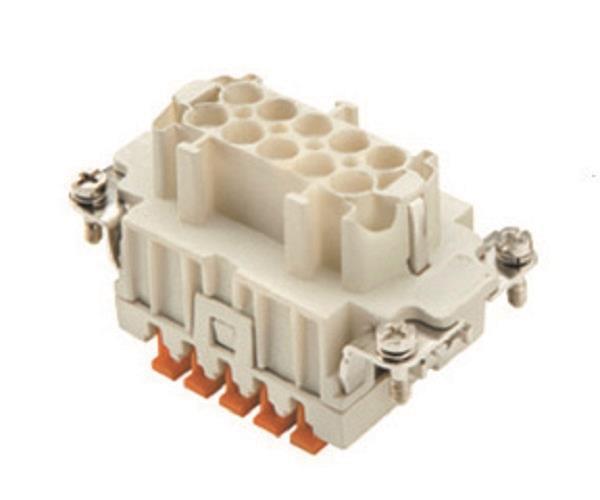 ILME Buchseneinsatz Gr.57.27 CSHF 10 10P+PE Silber SQUICH 16A 500V