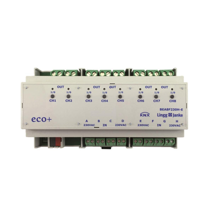 LINGG Binär-Ein/-Ausgang eco+ 8f 79242 230V AC/DC 16A C-Last BEA8F230-E 9TE
