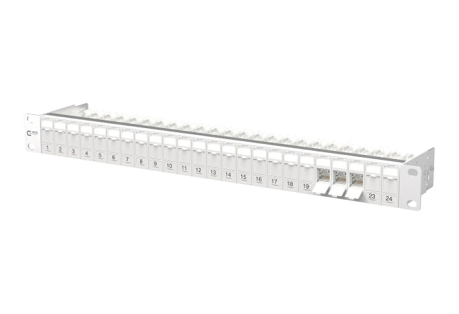 Metz C6A Modul Patch-Panel 130B11P0-E 24 Port 180° 1HE RAL7035 Class EA 500MHz