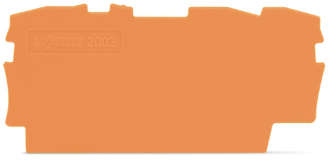 WAGO 2002-1392 Abschluss-und Zwischenplatte,0,8 mm dick,orange