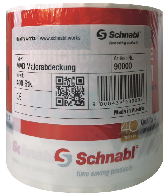 Schnabl MAD Malerabdeckung 90000 1VE = 1ROlle = 400Stück