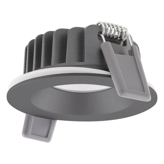 LEDV Einbaustrahler SPOT-AIR-FIX schwarz IP65 DA68 ET35 6W 480lm 2700K Ra90 dim