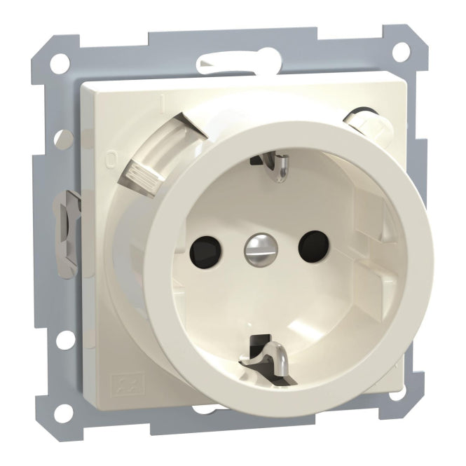 Merten FI-SCHUKO-Steckdose BRS 233819 polarweiß glänzend System M