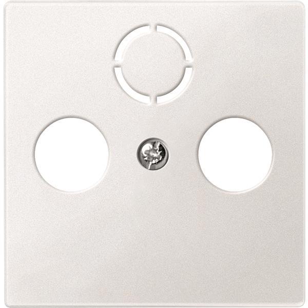 Merten Zentralplatte f.Antennen- 297519 Steckdose polarweiß System M