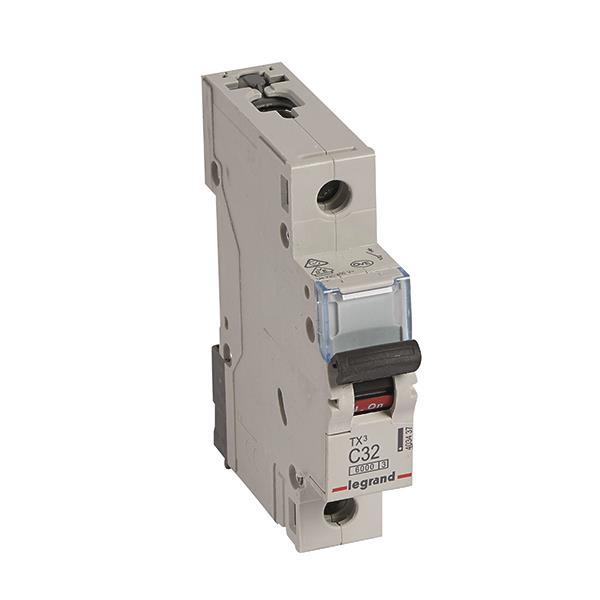 Legrand 403437 TX3 LS-Schalter C 32A 1-polig 6kA 230/400VAC 1TE