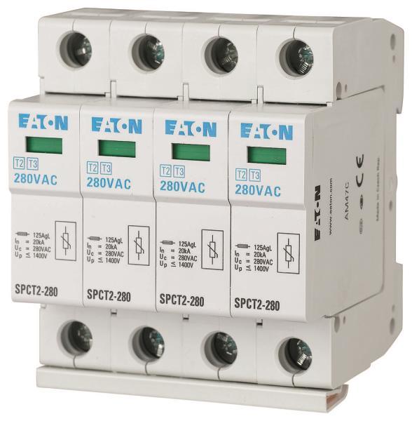 EATON SPCT2-280/4 167596 Überspannungsableiter steckbar 4p 280VAC