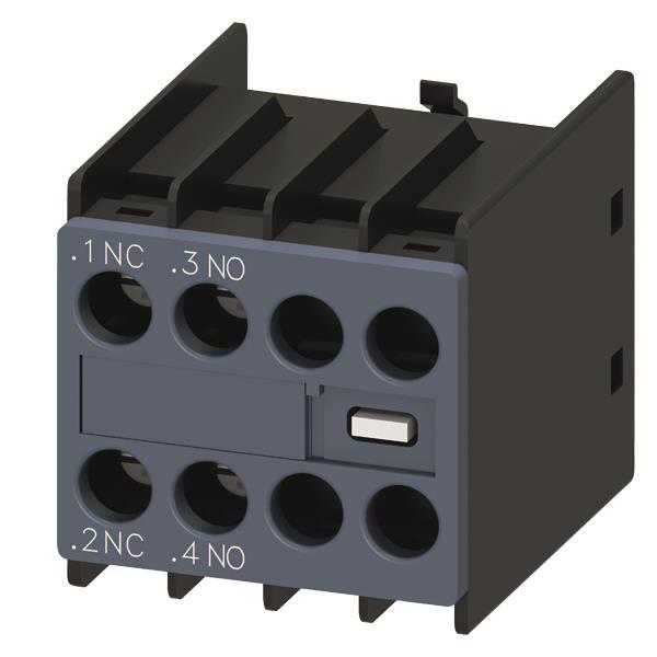 Siemens 3RH29111HA11 Hilfsschalterblock 1S+1Ö S00/S0 front Schraubanschluss