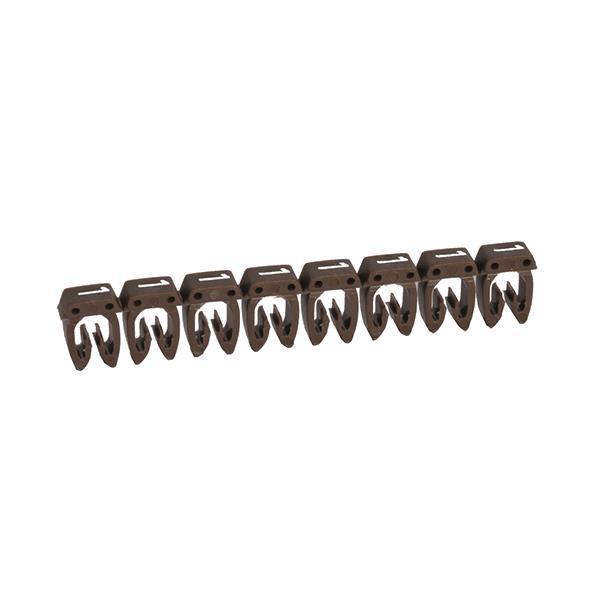 Legrand 038211 Kennzeichnungssystem CAB3 0,5-1,5qmm Ziffer:1 braun