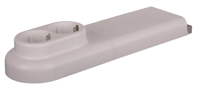 RULA Slk-Tank 3651010 Fussbodensteckdose weiss 2-fach