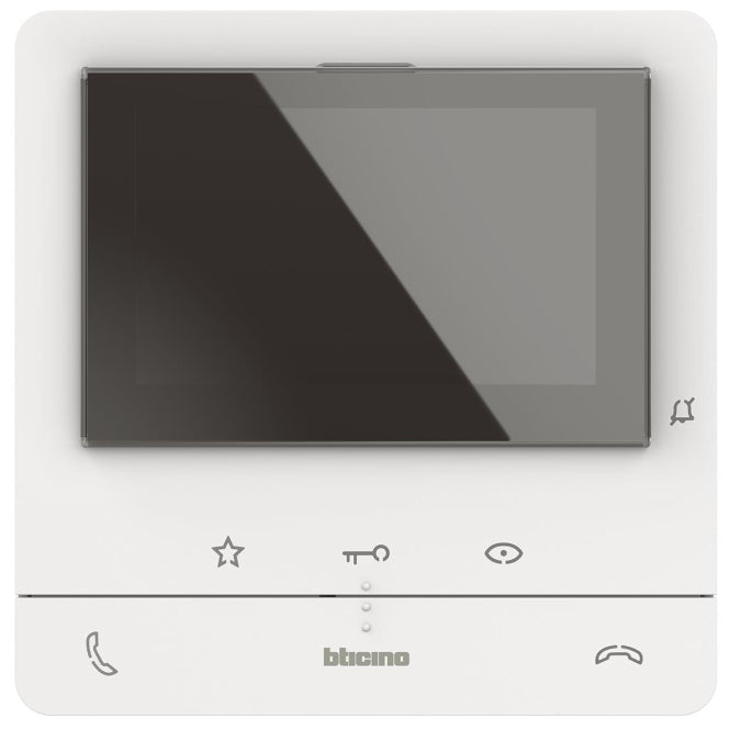 BTicino 344912 CLASSE100 V16B Hörerlose AP-Video Hausstation m.Farb-LCD 5z